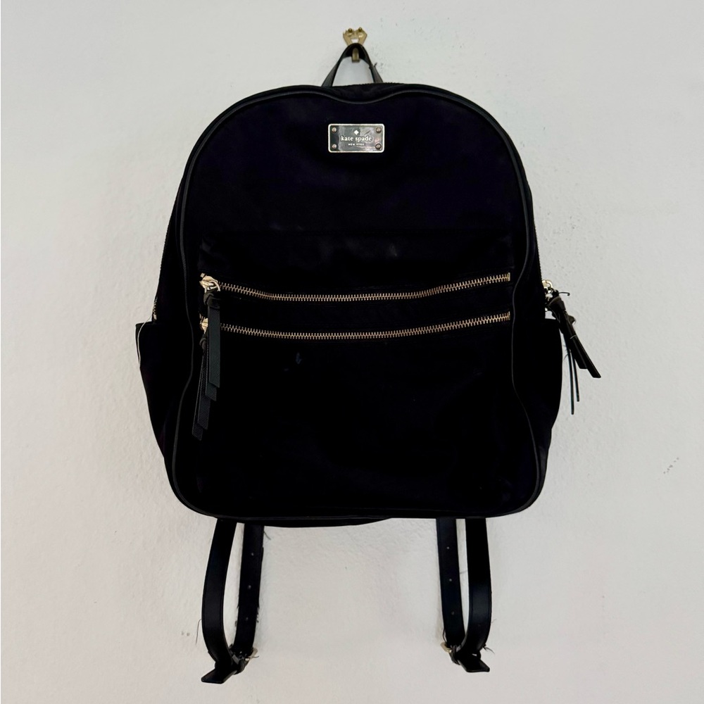 Kate Spade Black Nylon Backpack
